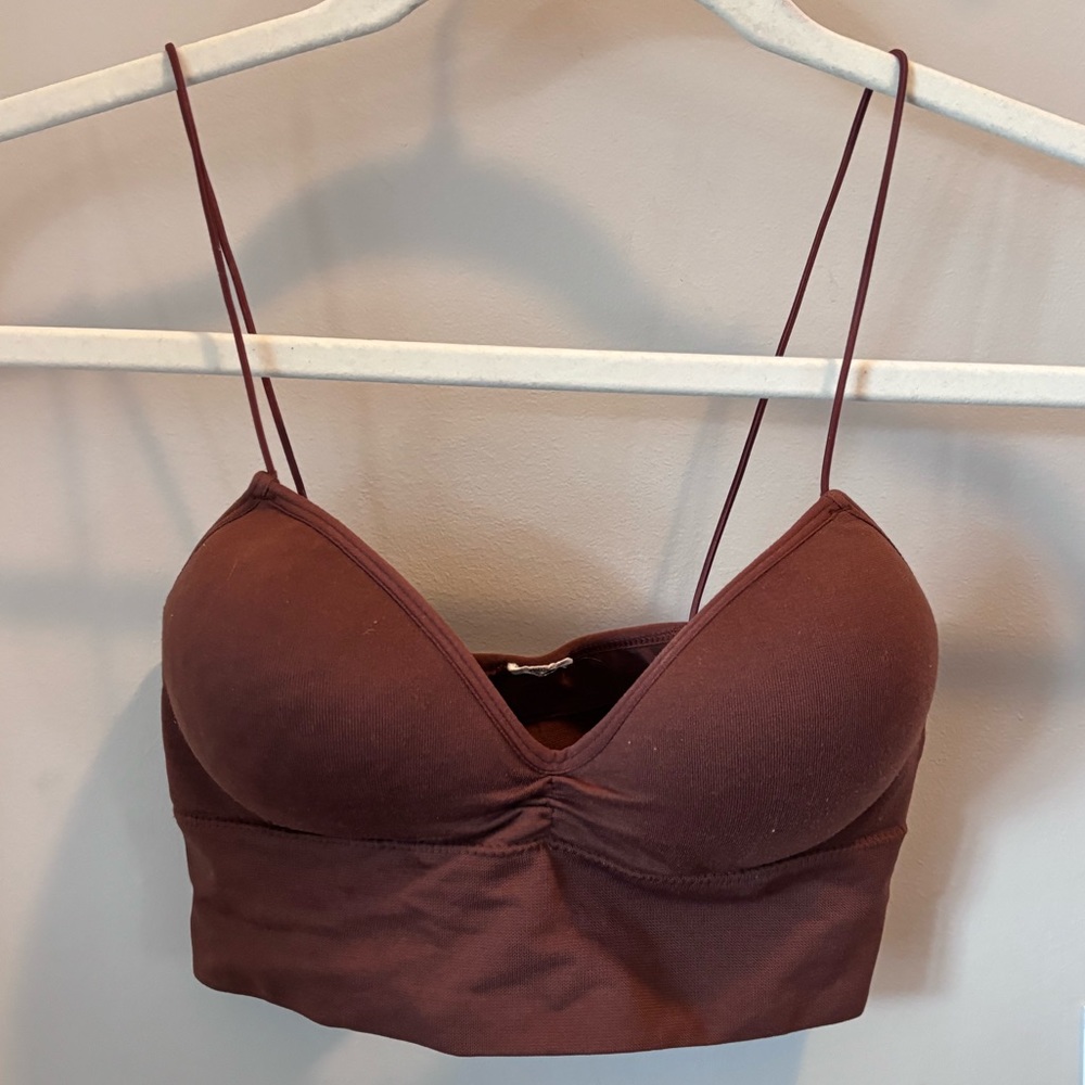 Forever 21 Cropped Wire Strap Push Up bralette/tank